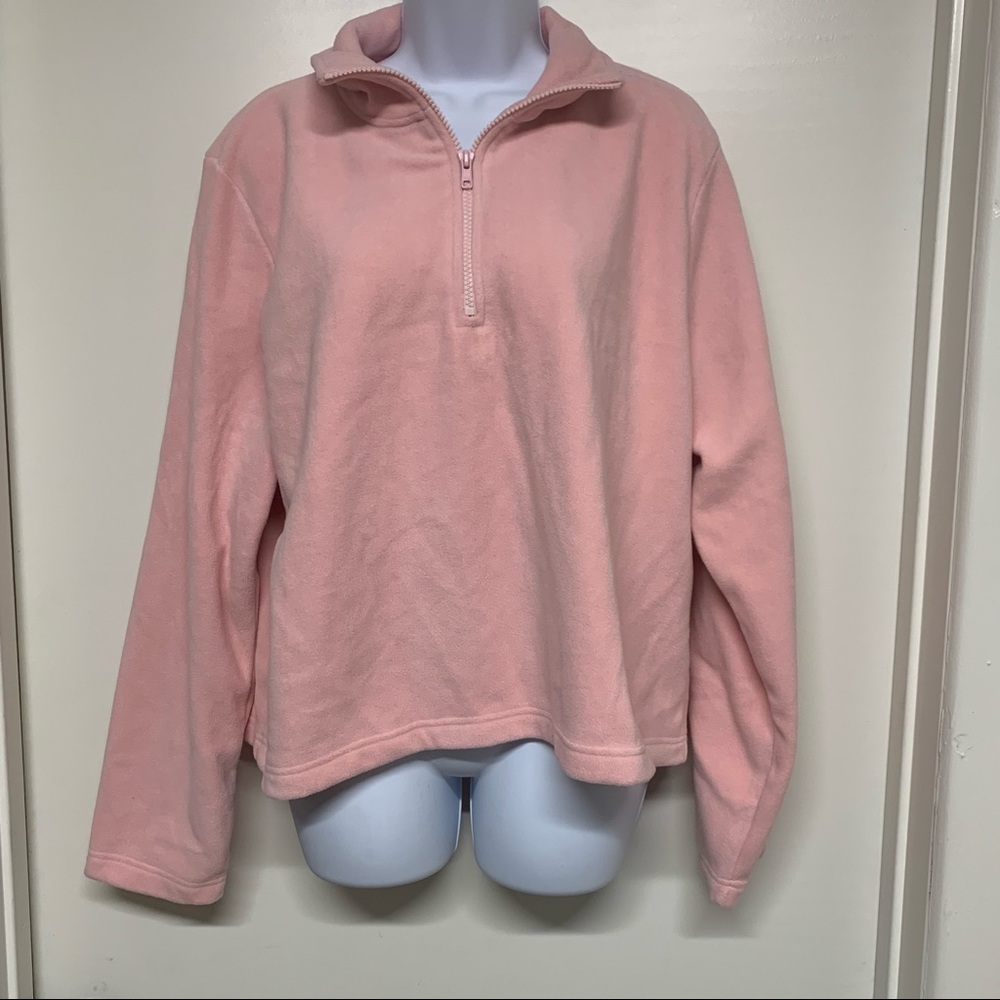 Chadwick’s Pink Pullover Quarter Zip Sweater